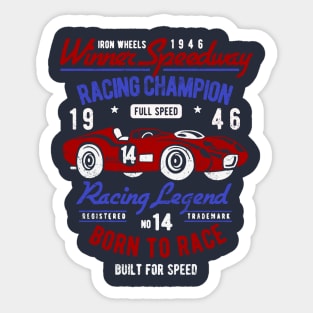 Born To Race Sticker